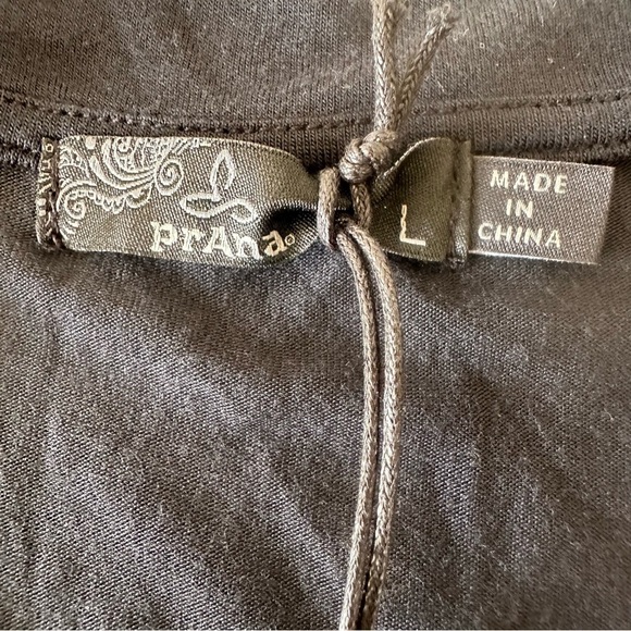 Prana Foundation Dress Black Large NWT New Stretch Jersey Knit Modal Spandex - Picture 6 of 9